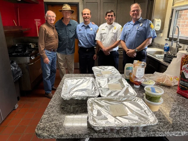 Our WAOW husbands with the Raleigh Firefighters